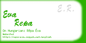 eva repa business card