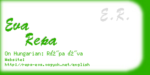 eva repa business card